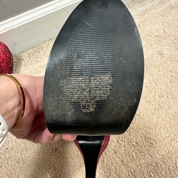 Pink glitter pumps Bordello sz 9 - Picture 8 of 8